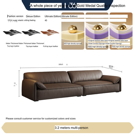 FASATI Eloise Vibrant Soft Cowhide Sofa from FASATI