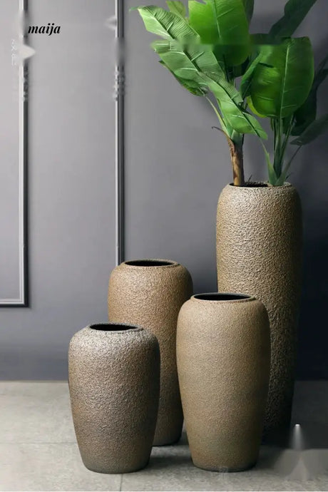 JOTO Retro Ceramic Large Vase Living Room Hotel Decoration from JOTO