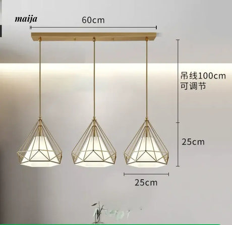 GVG Diamond Cage Ceiling Pendant Lamp from GVG