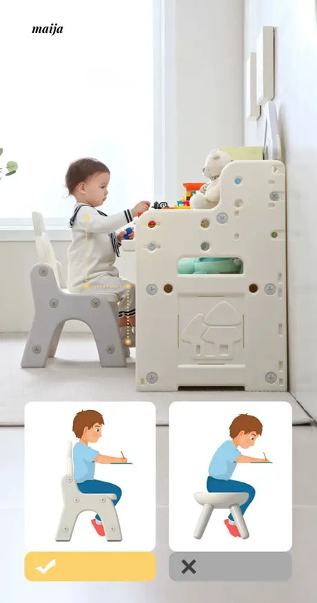 MIGOBEAR Kindergarten Children Learning Desk and Chair MGX-ETZ001 from maija