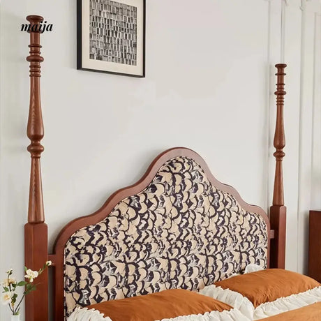 DOSMARS Evelyn Allory Wood Solid Bed from DOSMARS