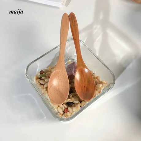 BANKE Japanese Style Wooden Milk Coffee Spoon from BANKE