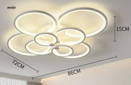 GVG Liyana Looping Circles Ceiling Lamp from GVG