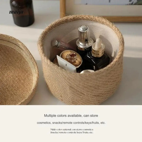 MUYE Woven Round Storage Box from MUYE