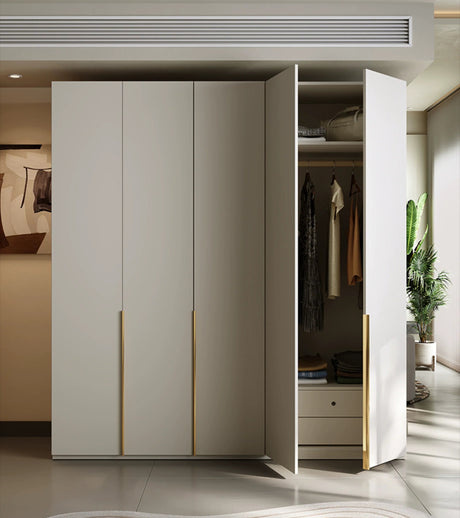 AIWO Vianne Net-Red Cream Double Door Storage Wardrobe from AIWO