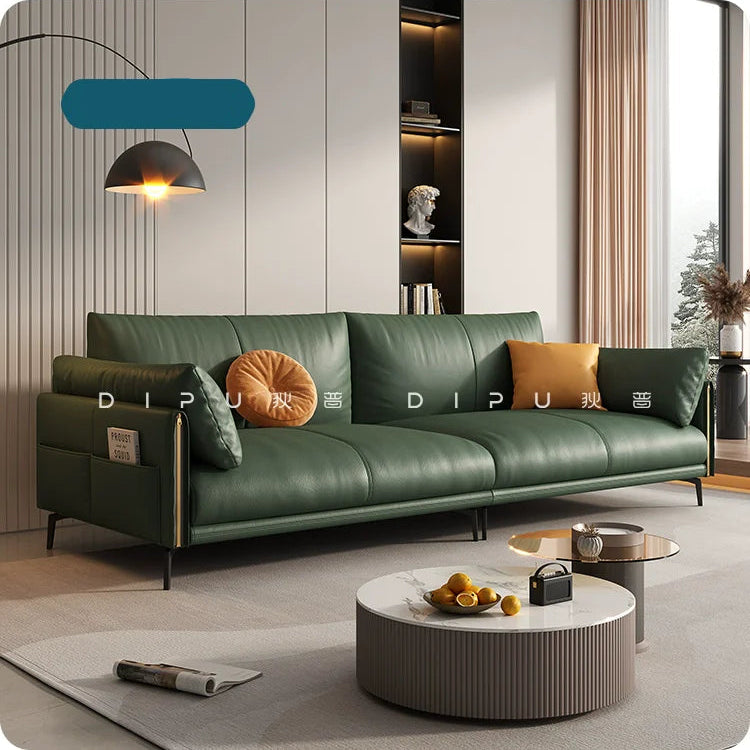 DIPU Stella Italian Pinewood Cowhide Sofa from DIPU