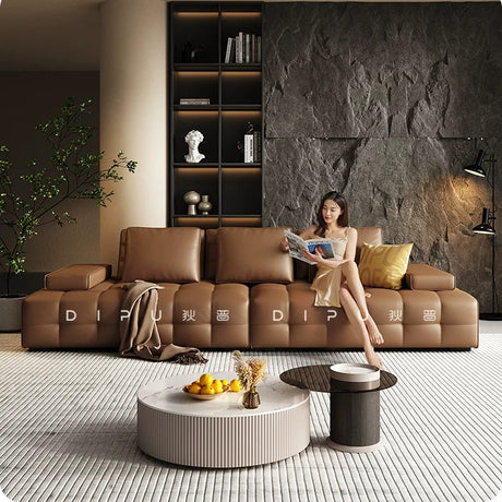 DIPU Alani Villa Modern Leather Sofa from DIPU