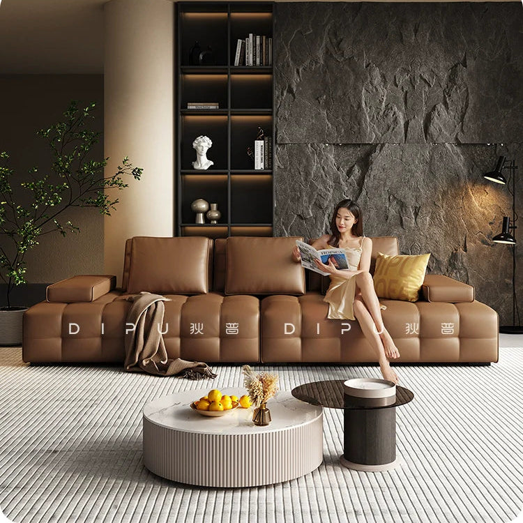 DIPU Alani Villa Modern Leather Sofa from DIPU