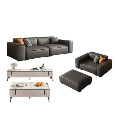 DIPU Keenan Cream Block Light Luxury Sofa from DIPU