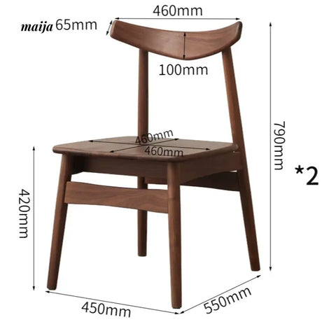 XIXI Writers Solid Wood Chair from XIXI