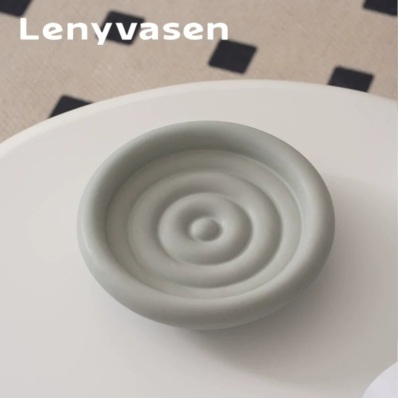 LENYVASEN Kai Bathroom Ceramic Storage Tray from LENYVASEN