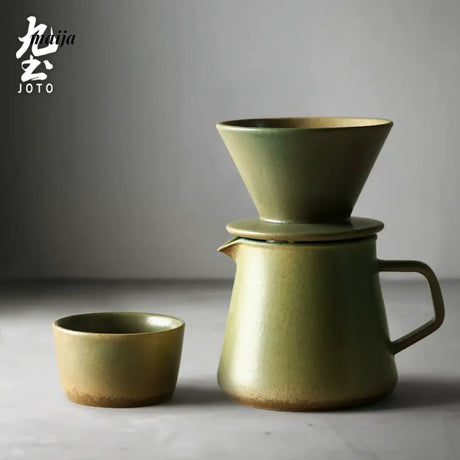 JOTO Ceramic Filter Pot V60 Coffee Hand Set from JOTO
