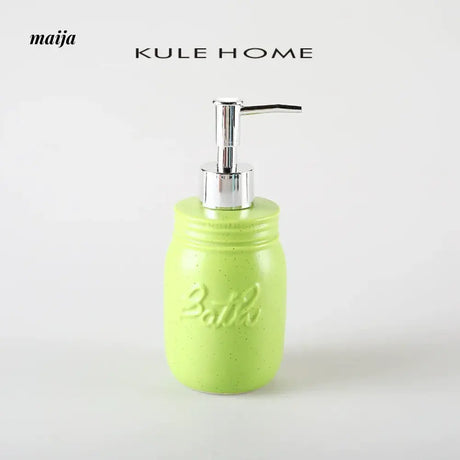 KULE HOME Ceramic Lotion Bottle and Shower Gel Holder from KULE HOME