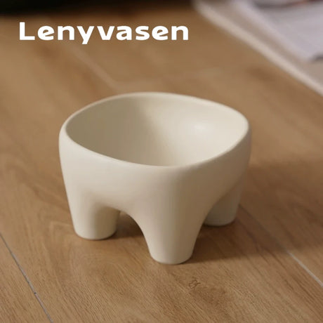 LENYVASEN Jasper Large Ceramic Pet Bowl from LENYVASEN