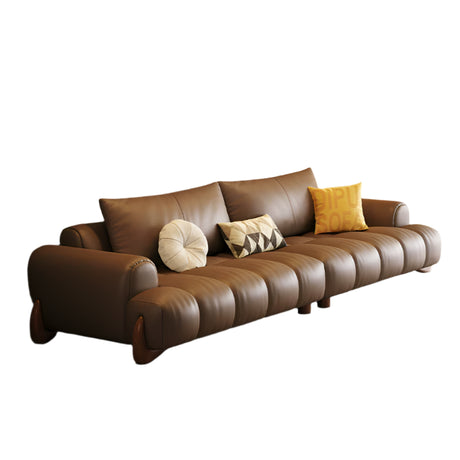 DIPU Ali Retro Cream Piano Leather Sofa from DIPU