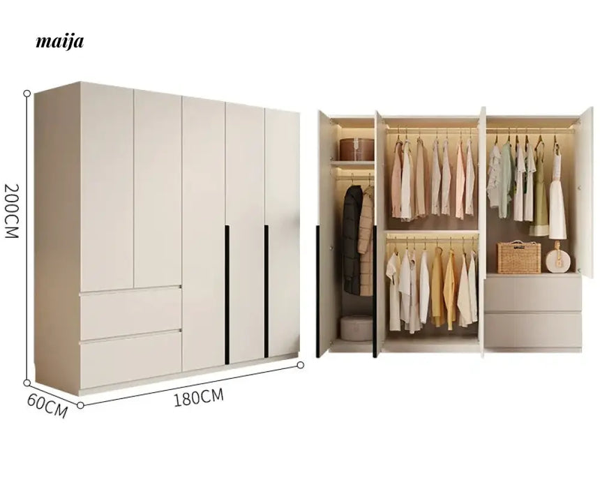 MEIHOUSE Light Luxury Bedroom Large Wardrobe Storage from MEIHOUSE
