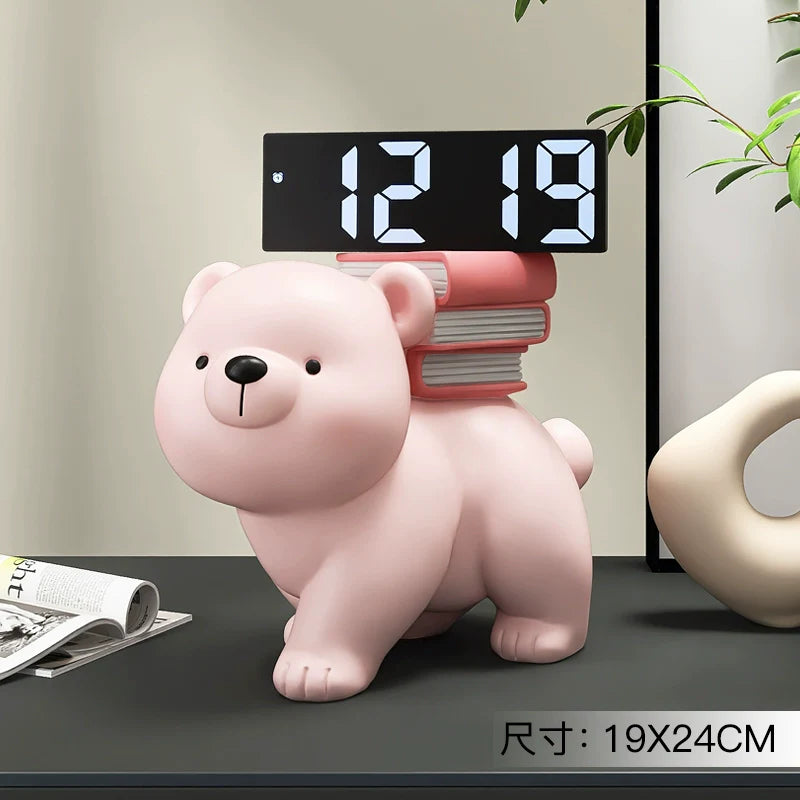 YUNCAN Bella Cream Bear Clock from YUNCAN