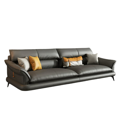 DIPU Hugh Minimalist Leather Modern Sofa from DIPU