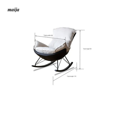 GENJI Eggshell Rocking Chair from GENJI