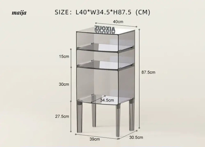 LOWERLEFT Acrylic Minimalist Bedroom Cabinet from HOBBYTREE