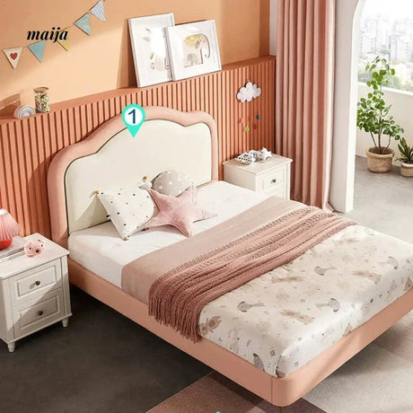 LINSYKIDS Angelica Soft Headrest Children's Bed from LINSY KIDS