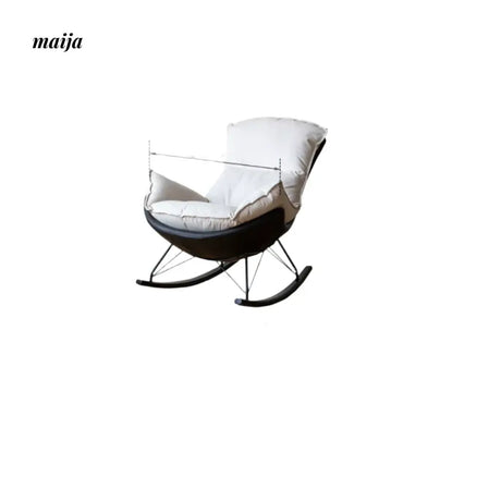 GENJI Eggshell Rocking Chair from GENJI