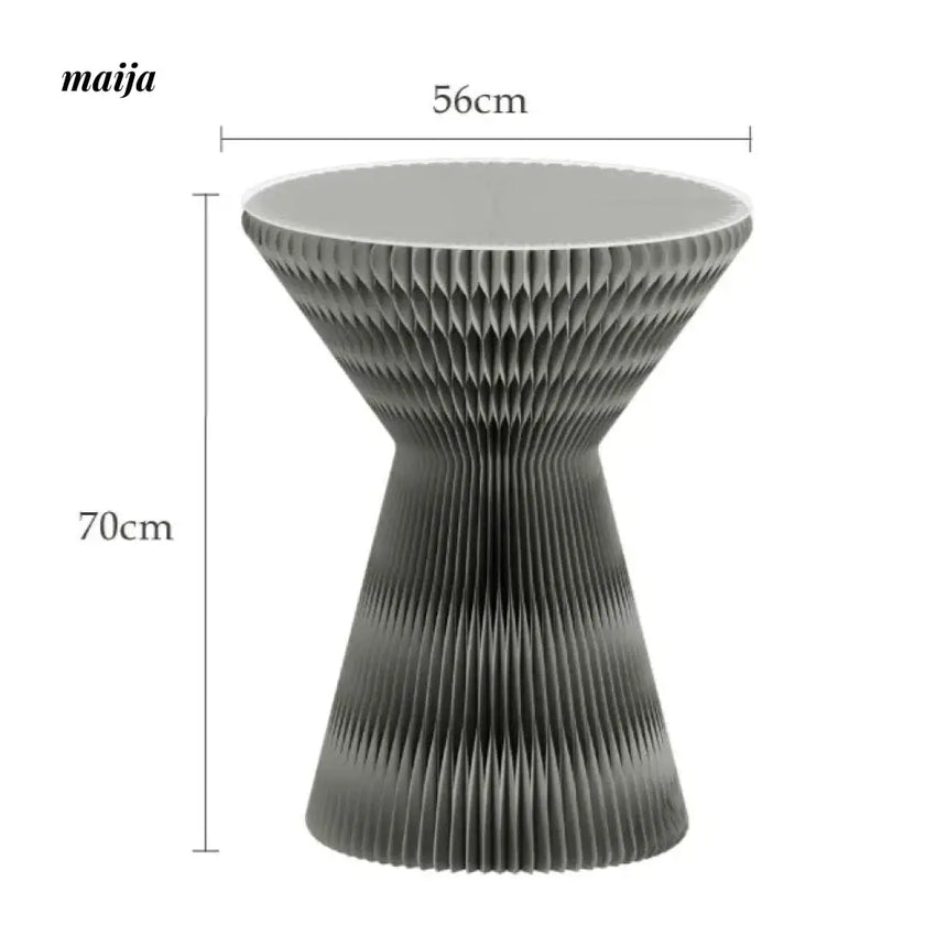 SHIBA Paper Foldable Honeycomb Round Side Table