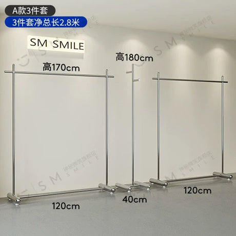 SM Henry Stainless Steel Clothing Hanger Stand from SM