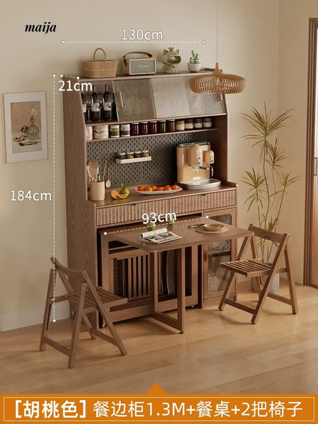 FUYUKI San Diego Retractable Dining Table and Cabinet from FUYUKI
