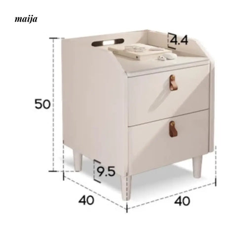 Ultra Thin Solid Wood Bedside Table from AI