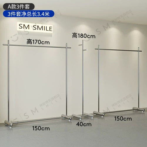 SM Henry Stainless Steel Clothing Hanger Stand from SM