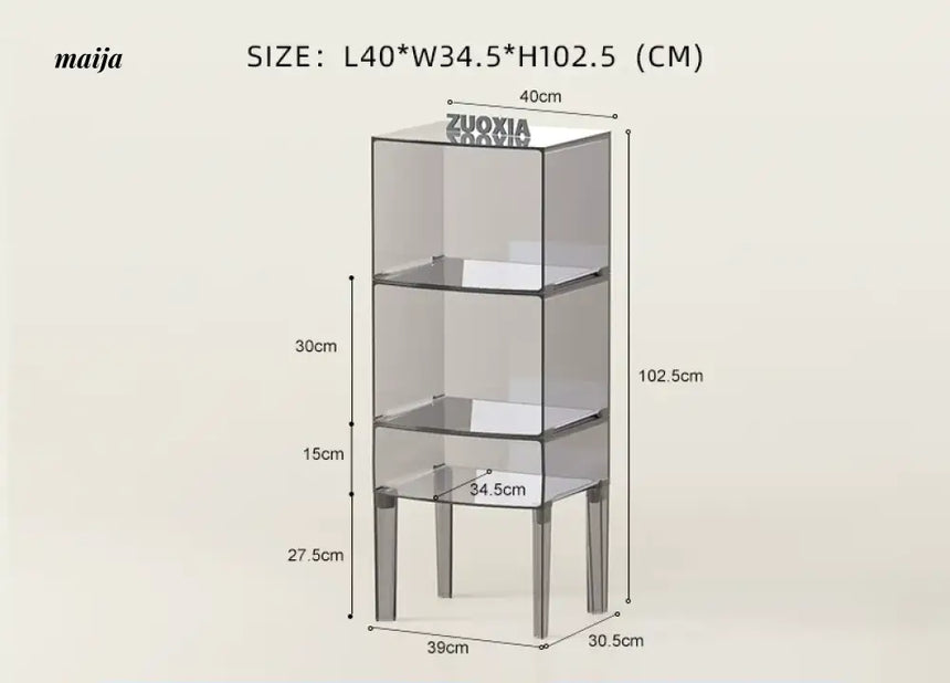 LOWERLEFT Acrylic Minimalist Bedroom Cabinet from HOBBYTREE