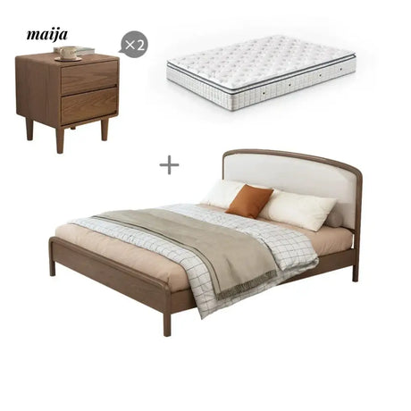 FUYUKI Jacksonville Solid Wood Bed from FUYUKI