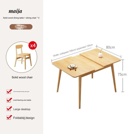 FUYUKI Extendable Dining Table from FUYUKI