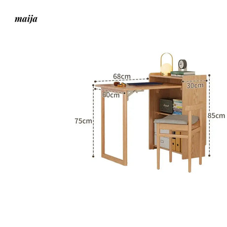 FUYUKI Wako Foldable Office Desk and Shelf from KENZAKI