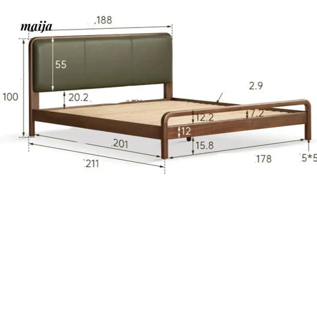 GENJI Lorenzo Solid Wood Bed from GENJI