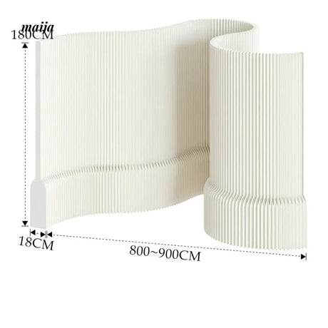 SHIBA Paper Flexible Partition Wall with Ledge from maija