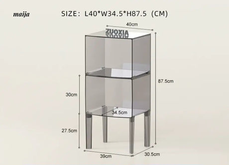LOWERLEFT Acrylic Minimalist Bedroom Cabinet from HOBBYTREE
