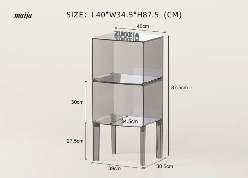 LOWERLEFT Acrylic Minimalist Bedroom Cabinet from HOBBYTREE