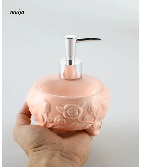 KULE HOME Scandinavian Ceramic Shampoo and Shower Gel Bottle from KULE HOME
