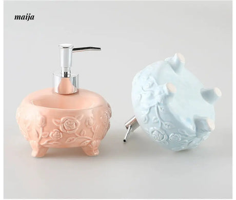KULE HOME Scandinavian Ceramic Shampoo and Shower Gel Bottle from KULE HOME