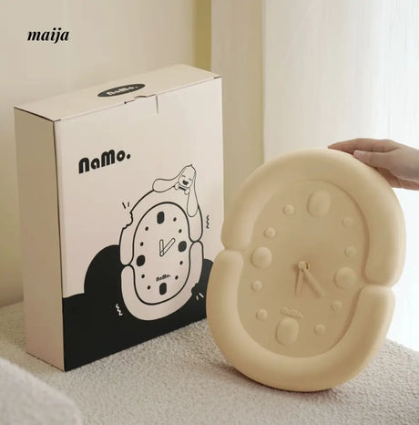 Fuzzy Oval Wall Clock from maija