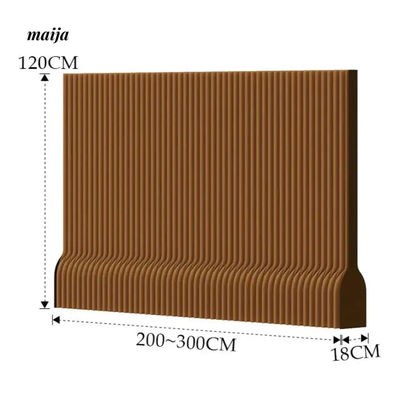 SHIBA Paper Flexible Partition Wall with Curve Ledge