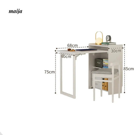 FUYUKI Wako Foldable Office Desk and Shelf from FUYUKI