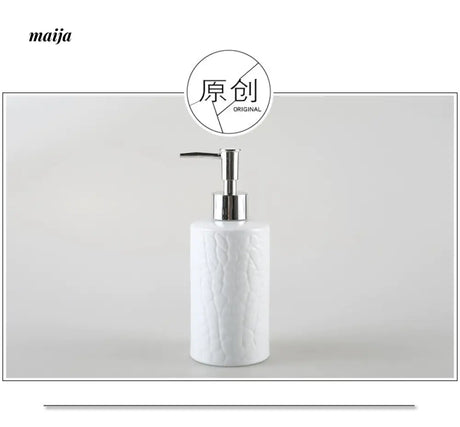 KULE HOME Ice Crack Ceramic Lotion and Shampoo Bottle from KULE HOME
