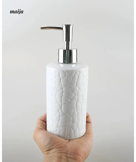 KULE HOME Ice Crack Ceramic Lotion and Shampoo Bottle from KULE HOME