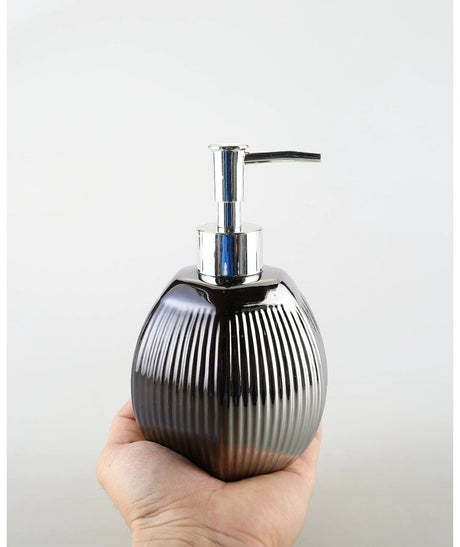 KULE HOME Wavy Fin Ceramic Scandinavian Hand Sanitizer Bottle from KULE HOME