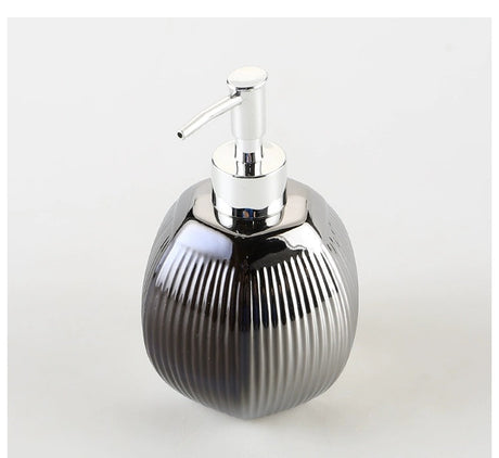 KULE HOME Wavy Fin Ceramic Scandinavian Hand Sanitizer Bottle from KULE HOME