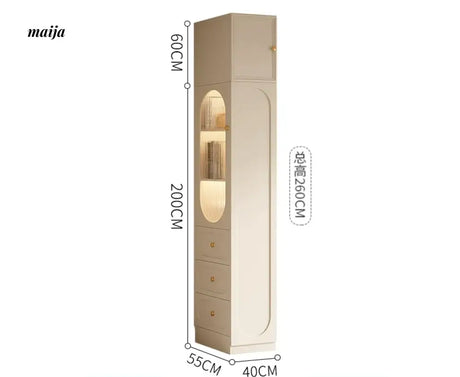 MEIHOUSE French Cream Bedroom Wardrobe Modern Assembled Cabinet from MEIHOUSE