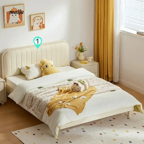 LINSYKIDS Celia Soft Headboard Children's Bed from RZONE